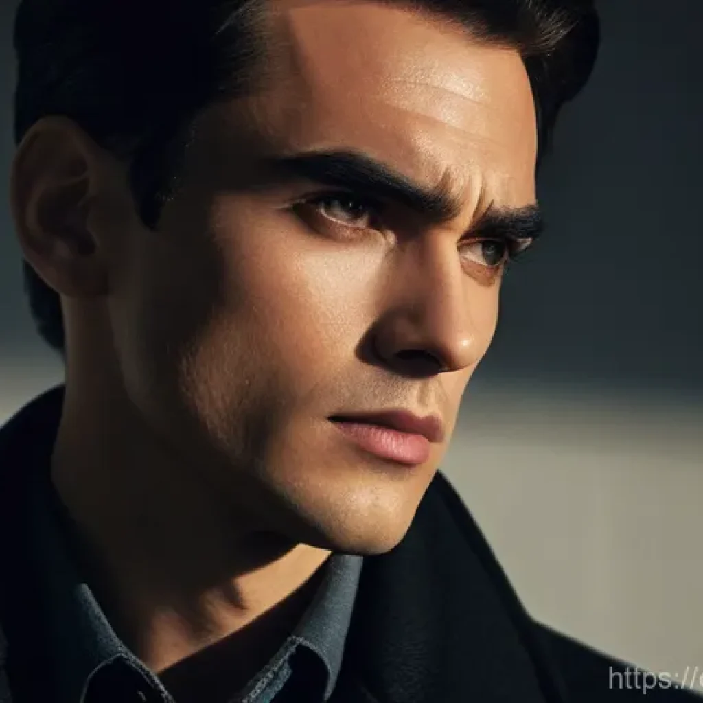 GTA5 캐릭터 생성 팁 - **Prompt:** A close-up portrait of a character with an intensely penetrating gaze. The subject has d...