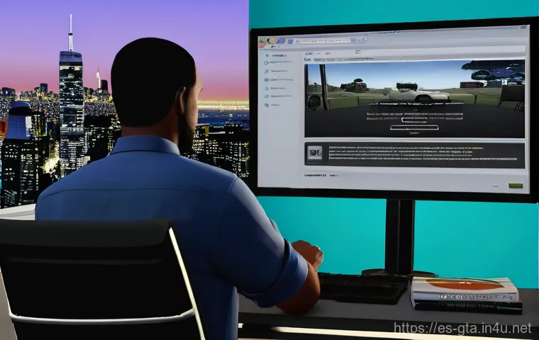 GTA5 플레이어 신고 방법 - **Prompt 1: In-Game Reporting Frustration**
    A realistic, slightly desaturated image capturing a ...